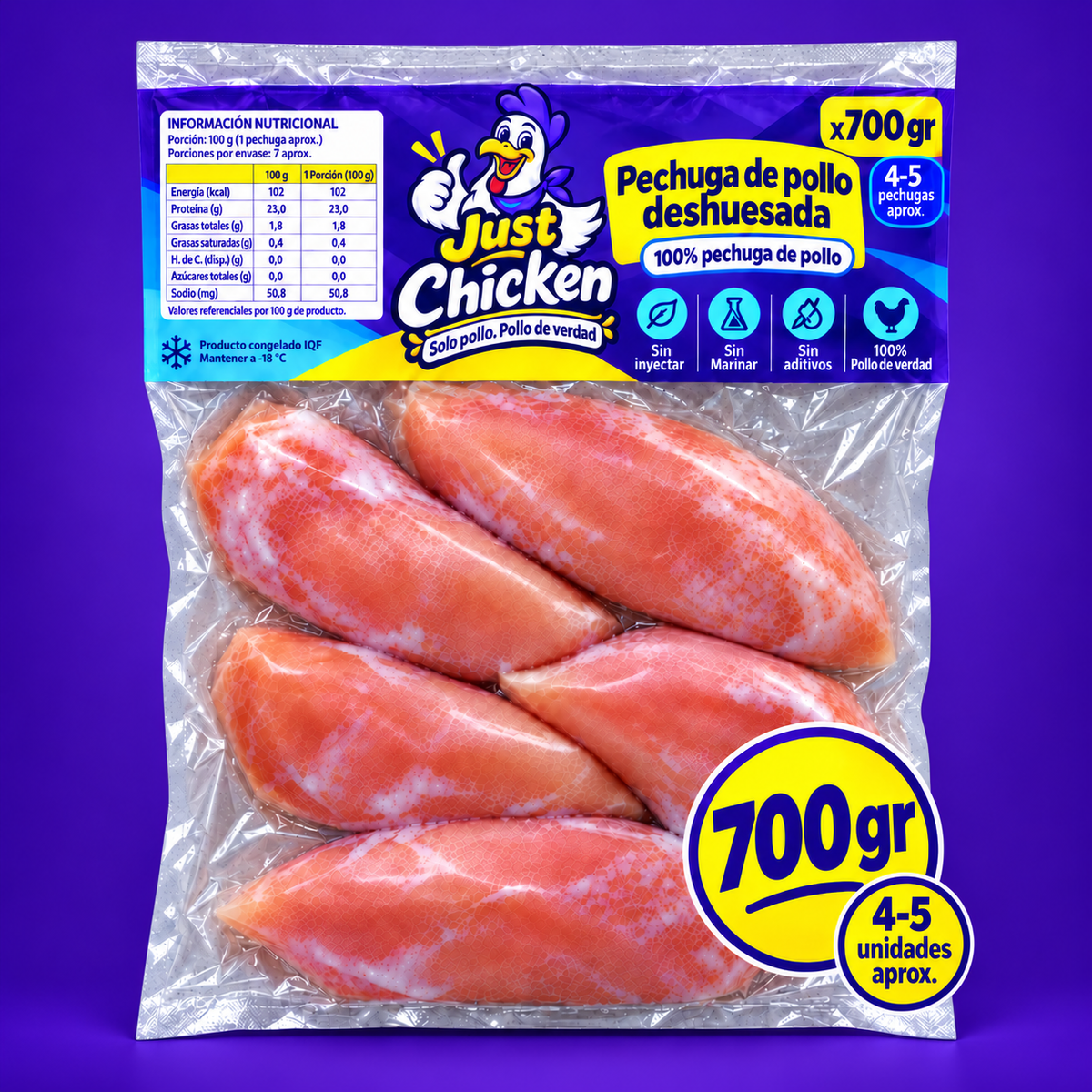 Pack Express · Pechuga deshuesada sin marinar 700 g